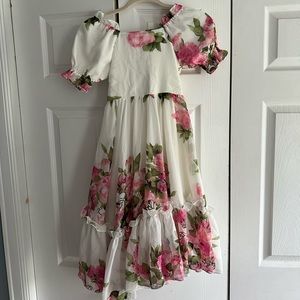Ivy city co girls Secret garden flower girl dress maxi size 8